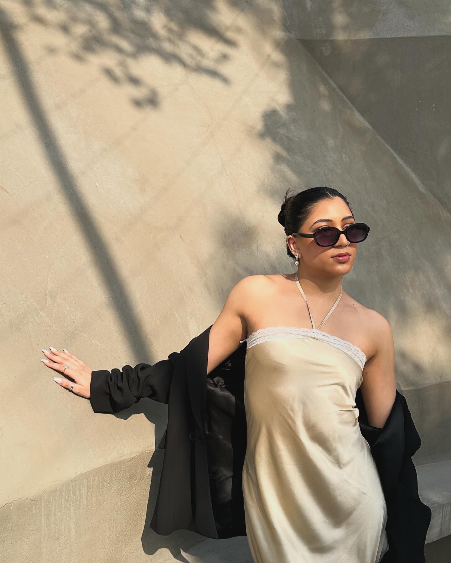 ALLUR SATIN SLIP DRESS