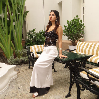 POLKA BUSTIER TOP