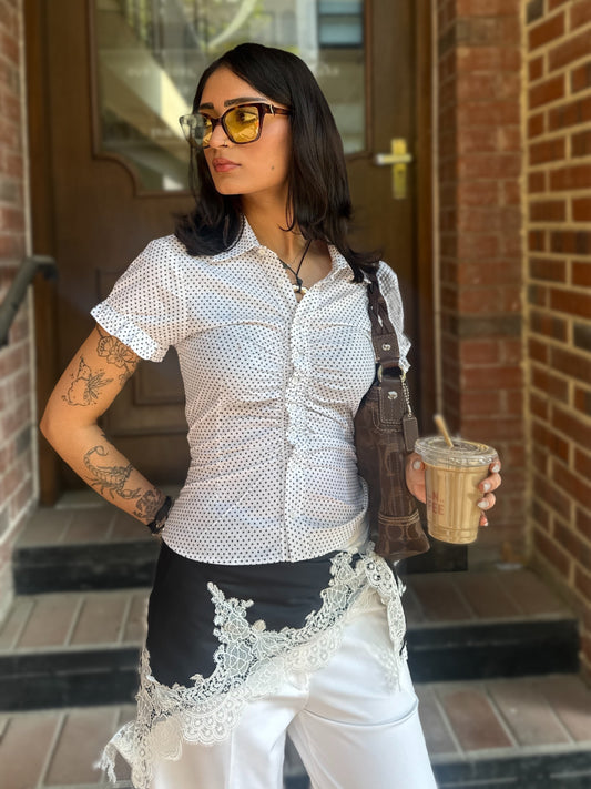 POLKA RUSHED SHIRT