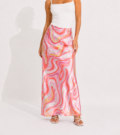 RAFIA SLIP SKIRT