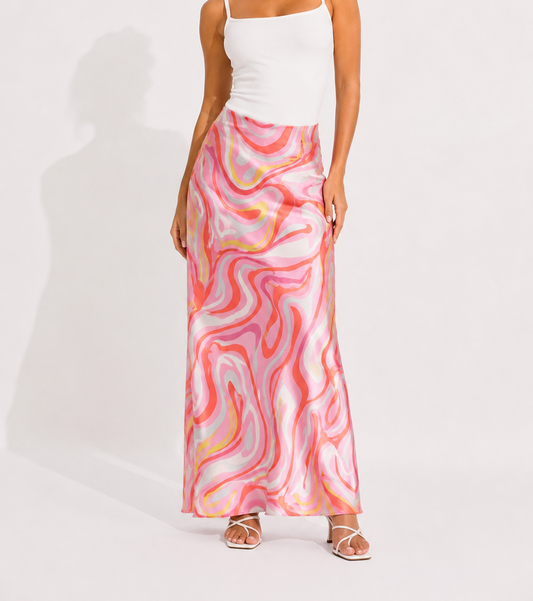 RAFIA SLIP SKIRT