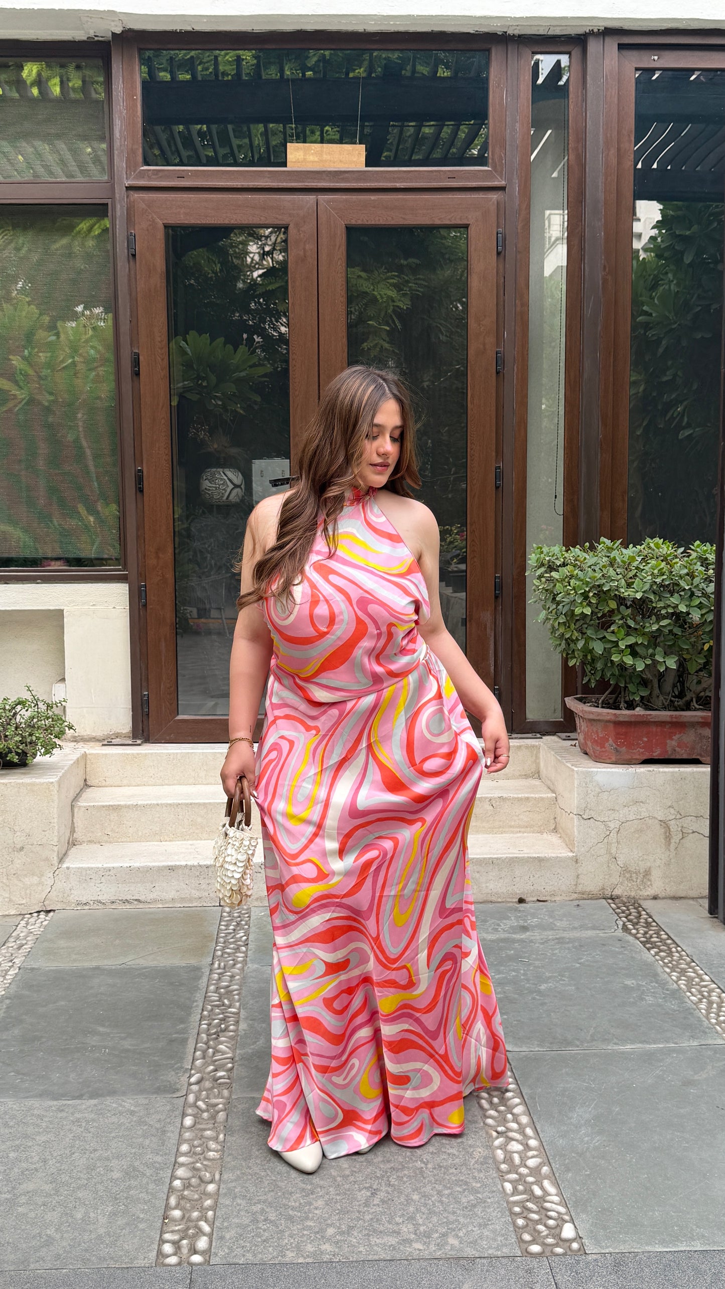 RAFIA SLIP SKIRT