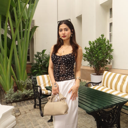POLKA BUSTIER TOP