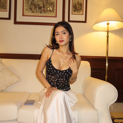 POLKA BUSTIER TOP
