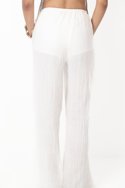 STRAIGHT GAUZE PANTS
