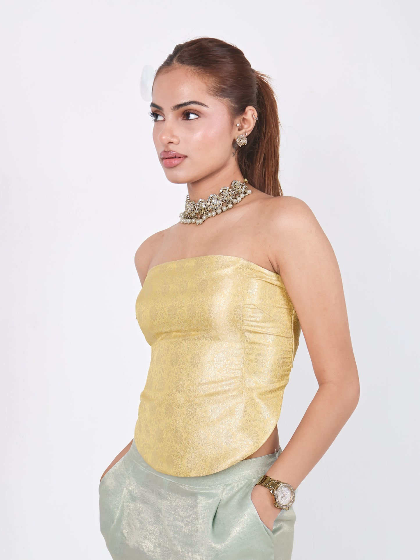 BROCADE CORSET