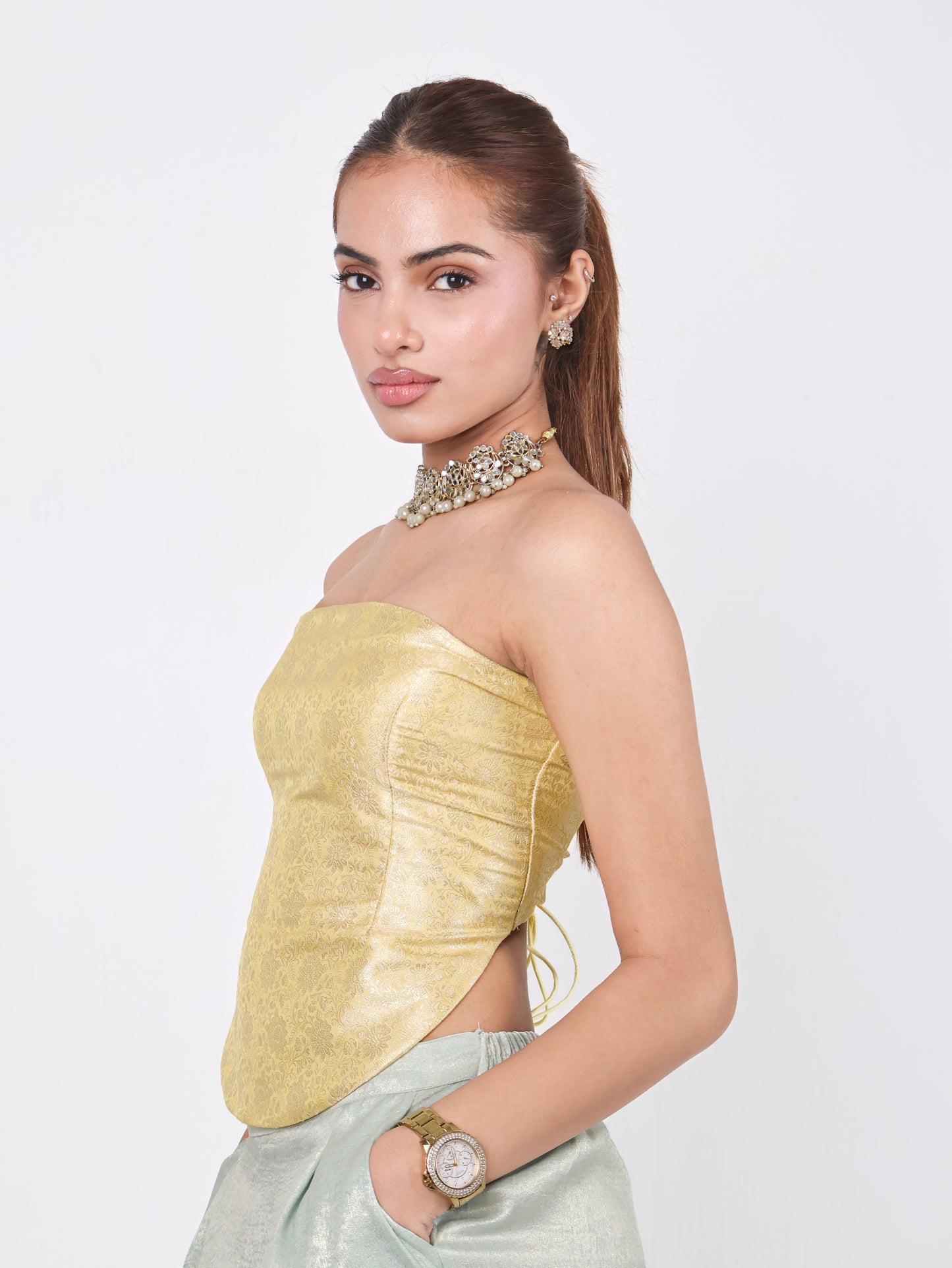 BROCADE CORSET